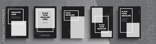 Modern poster template. Easy to adapt to brochure, annual report, magazine, poster, card, corporate presentation, portfolio, flyer, banner, website, app