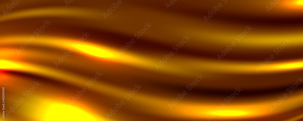 Golden Silk Fabric Abstract Background, Vector Illustration Golden Silk Fabric Abstract Background, Vector Illustration