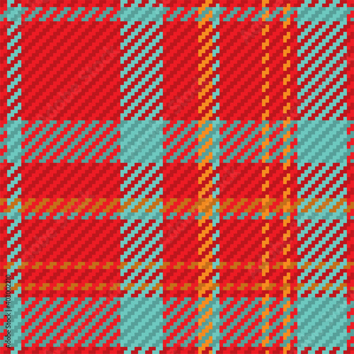 Seamless pattern of scottish tartan plaid. Repeatable background with check fabric texture. Vector backdrop striped textile print.