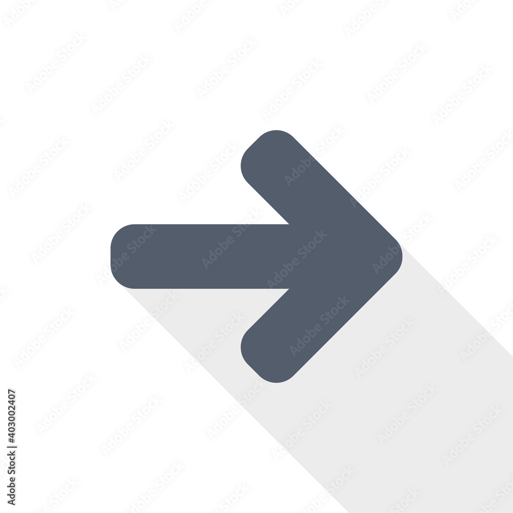 Right arrow, next vector icon, flat design illustration in eps 10 Right arrow, next vector icon, flat design illustration in eps 10