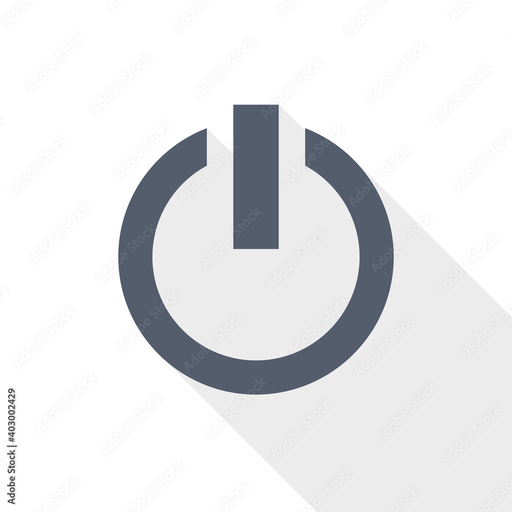 Power vector icon, flat design illustration in eps 10 Power vector icon, flat design illustration in eps 10