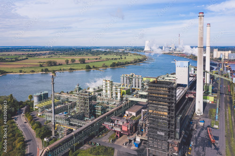 Industrial areas in Ruhr region, Germany