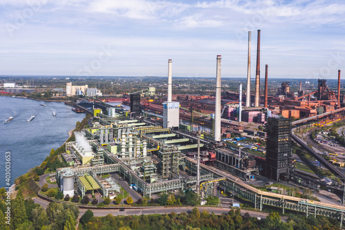 Obraz na płótnie Industrial areas in Ruhr region, Germany w salonie