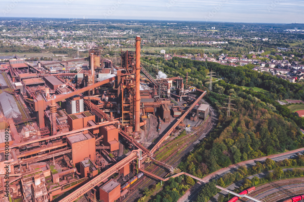 Industrial areas in Ruhr region, Germany