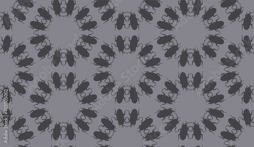 Seamless pattern with Weevi...