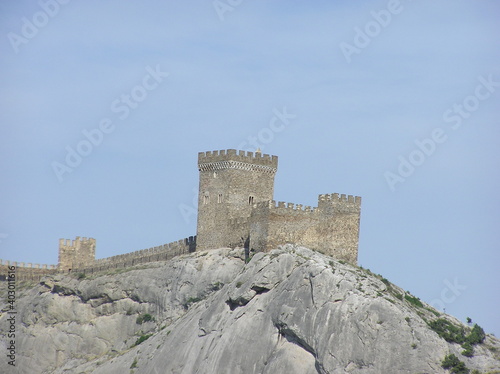Castle medieval Crimea island