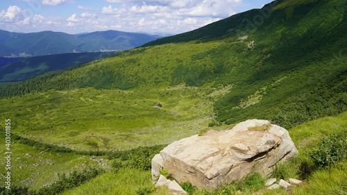 landscape in the carpatian mountains