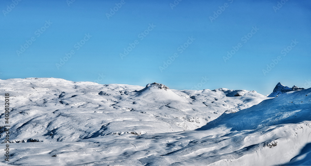 Berge im Winter in Südtirol