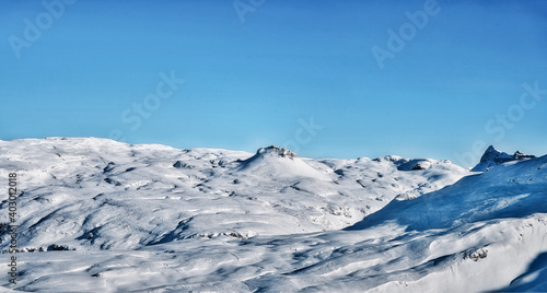 Berge im Winter in Südtirol © Elias Kostner