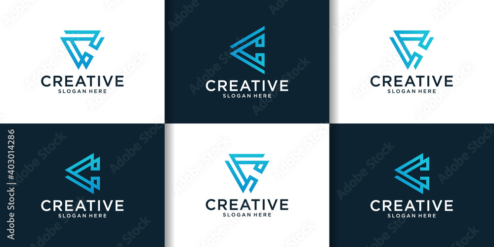 Initial set of c logo design inspiration Initial set of c logo design inspiration