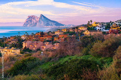 Tableau sur toile Alcaidesa and Gibraltar