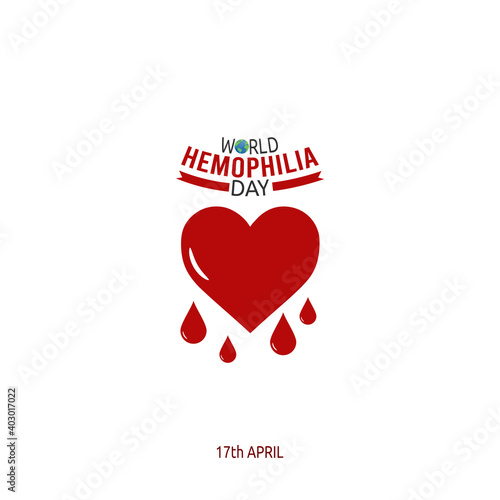 vector graphic of world hemophilia day good for world hemophilia day celebration. flat design. flyer design.flat illustration.