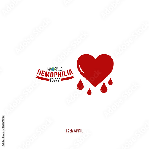 vector graphic of world hemophilia day good for world hemophilia day celebration. flat design. flyer design.flat illustration.