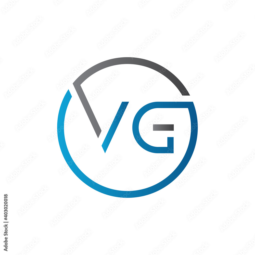 Initial Circle VG Letter Logo Creative Typography Vector Template. Creative Letter VG Logo Vector. Initial Circle VG Letter Logo Creative Typography Vector Template. Creative Letter VG Logo Vector.