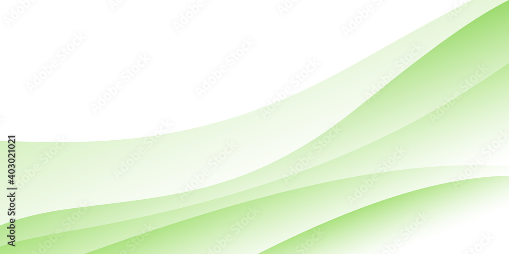 Naklejka premium Green background for wide banner, design template