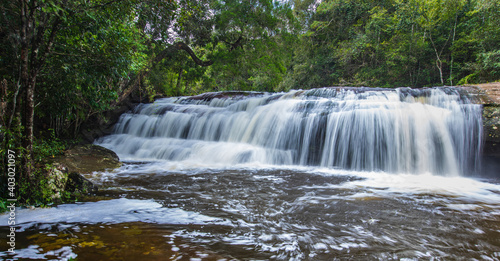 Beautiful waterfall in Phu-Kra-Dueng national park  Loei province  ThaiLand.