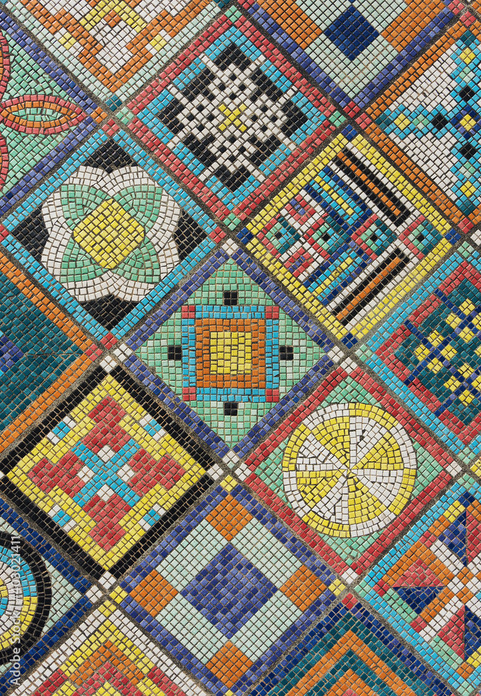 Art Design The mosaic on the wall surface Art Design The mosaic on the wall surface
