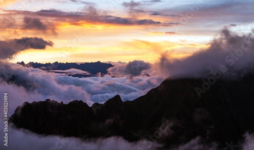 Evening sunset cloudscape view from Peruvian Andes © Daniel Prudek