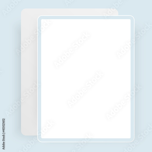 Vector mock up of white pad.