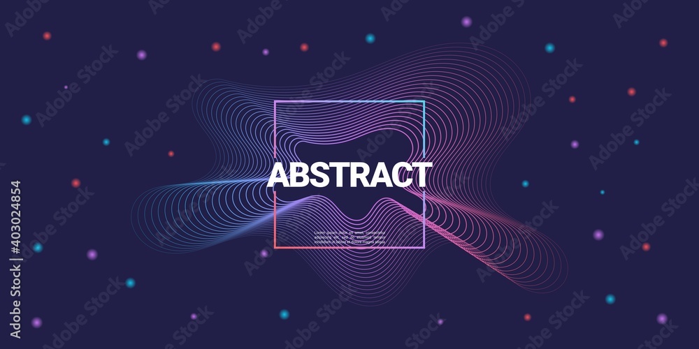 Abstract music background, colorful wave line art design. Suitable for posters, flyers, banners, advertising, websites, etc. Vector Illustration Abstract music background, colorful wave line art design. Suitable for posters, flyers, banners, advertising, websites, etc. Vector Illustration