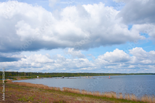 Blick auf den B  rwalder See