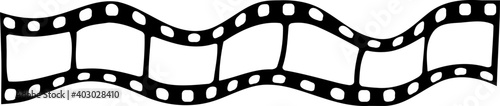 film strip line icon bent