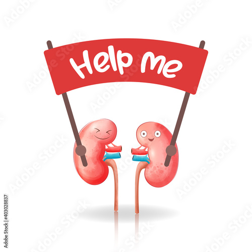 Kidney call for help with the red banner.