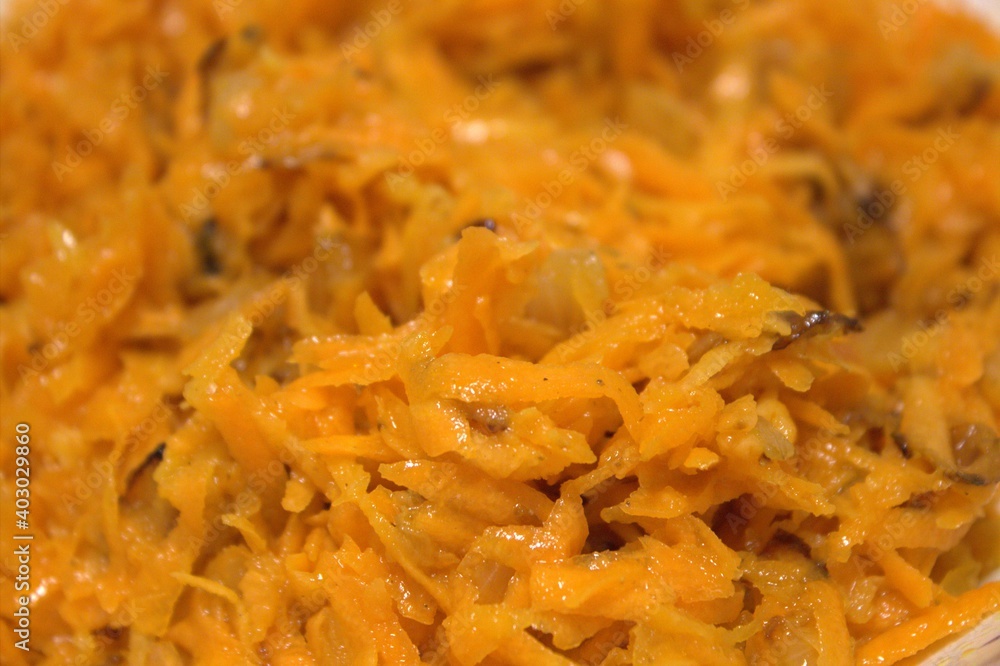 Korean style carrots with fried onions
Korean style carrots with fried onions