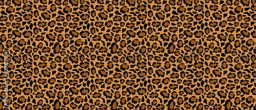 Tracery skin jaguar with brown background. Cheetah black spots with yellow puma camouflage outlines in leopard vector color scheme.