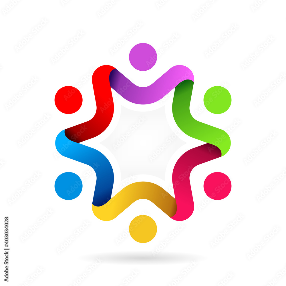 people team work vector symbol people team work vector symbol