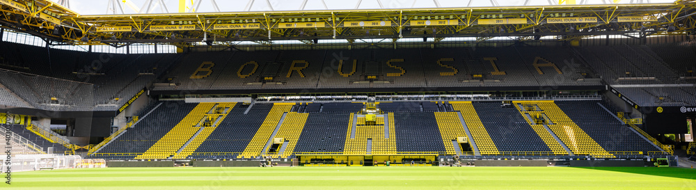 Signal Iduna Park. Football stadium of Borussia Dortmund Stock-Foto | Adobe Stock