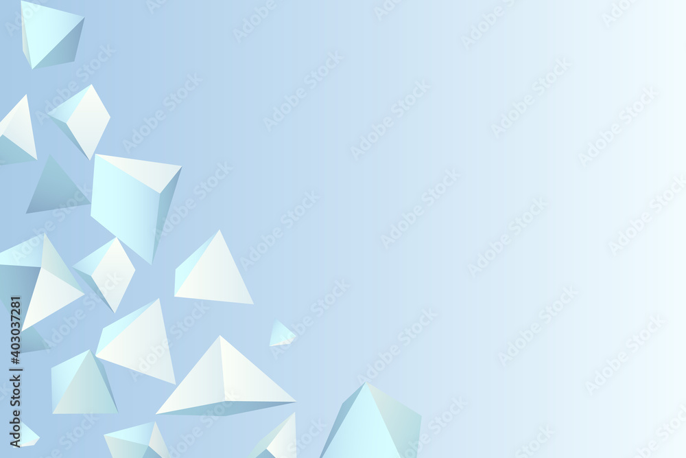 Abstract realistic 3D shapes background vector illustration Abstract realistic 3D shapes background vector illustration