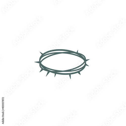 Crown of Thorns logo or icon design