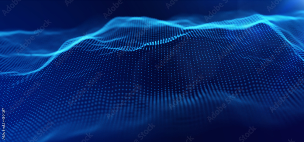 Dynamic blue dot landscape. Abstract digital wave background. Network data structure. Point grid visualization. Technology vector illustration. Dynamic blue dot landscape. Abstract digital wave background. Network data structure. Point grid visualization. Technology vector illustration.