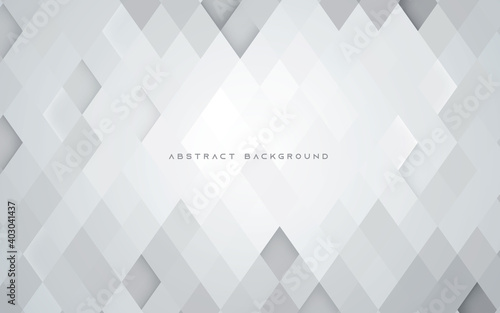 Abstract geometric white polygon texture background