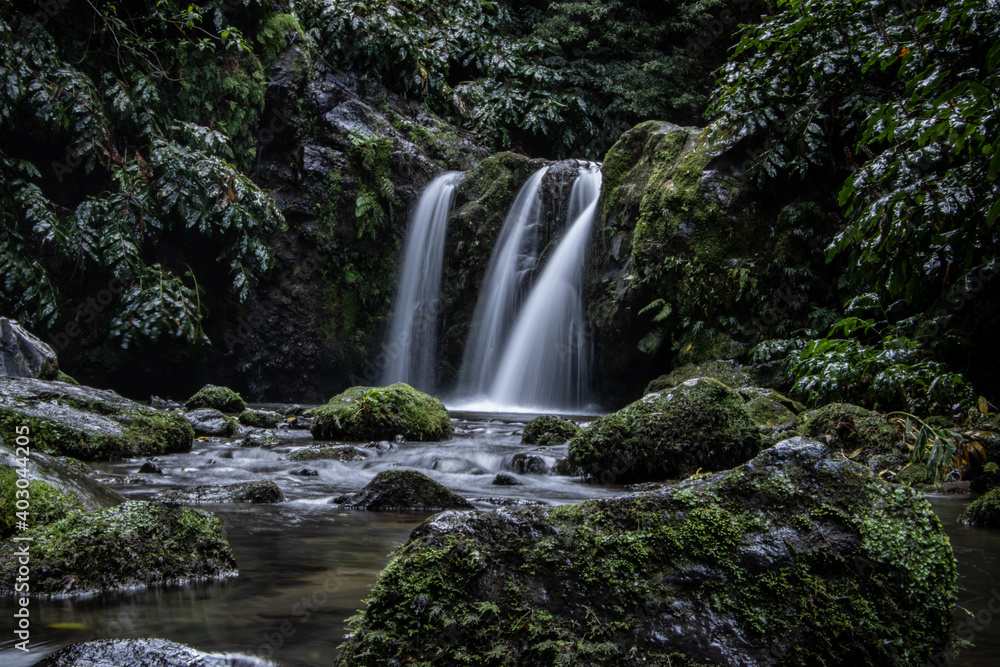 Waterfall in the Sao Miguel island's woods... Waterfall in the Sao Miguel island's woods...