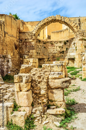 The Roman baths in El Kef, Tunisia photo