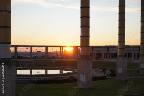 Photography Atardecer en Barcelona, Palau Sant Jordi