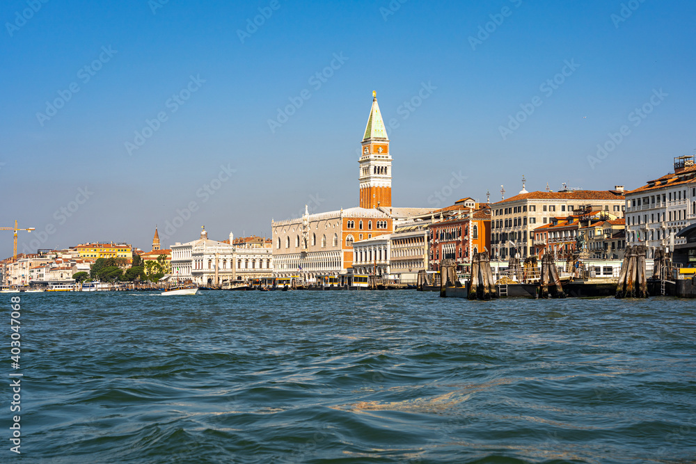Campanile di San Marco in a summer day in Venice
