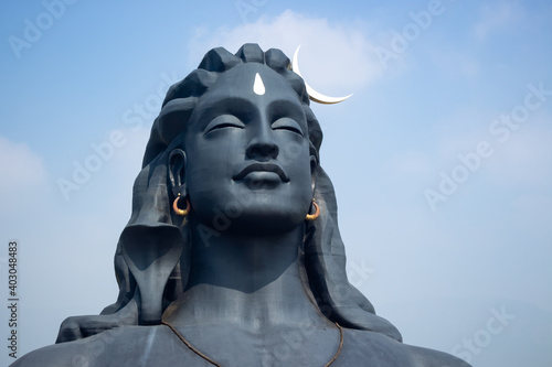 Adiyogi Lord Shiva Statue in Isha Yoga Coimbatore, Tamilnadu, India. Lord Siva Statue. photo