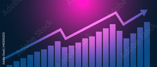freccia, grafico economia, istogrammi, statistiche	
