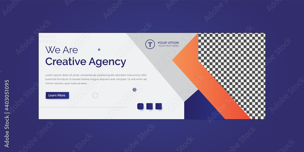 Creative business social media banner template with cover design Premium Vector Creative business social media banner template with cover design Premium Vector