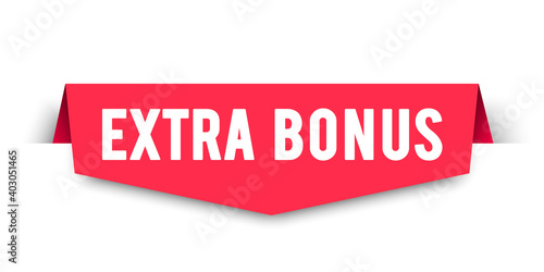 Vector Illustration Extra Bonus Label