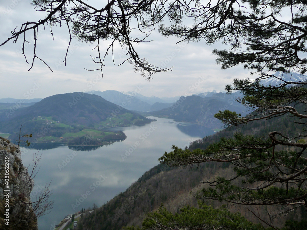 Obraz premium Drachenwand via ferrata, Salzburg, Austria