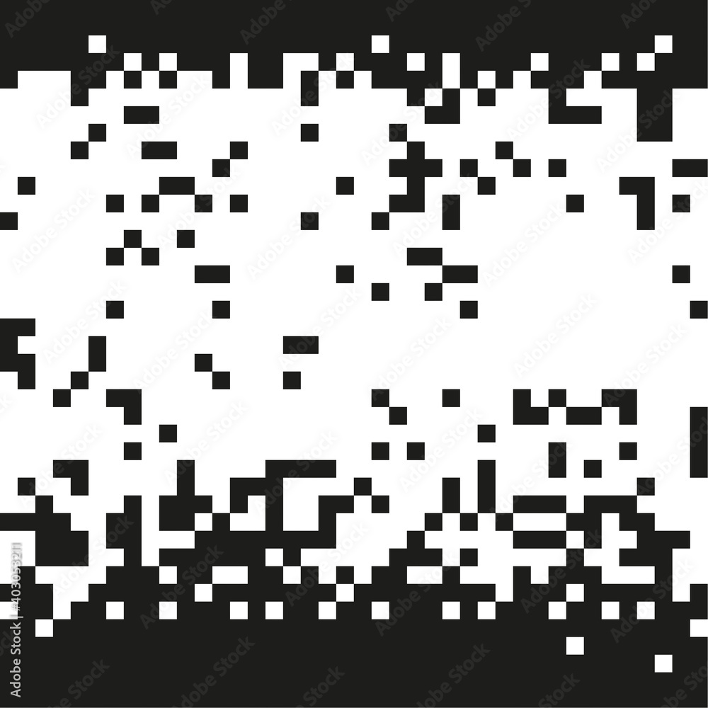 Black and white pixelation. Vector background with pixel grid. Pixel mosaic illustration. Black and white pixelation. Vector background with pixel grid. Pixel mosaic illustration.