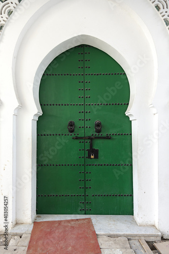 Details of arabic architecture in the old medina of Tangier.Morocco © Eduardo Lopez