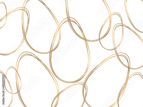Happy Easter gold egg card. happy easter gold egg pattern. on white background.  