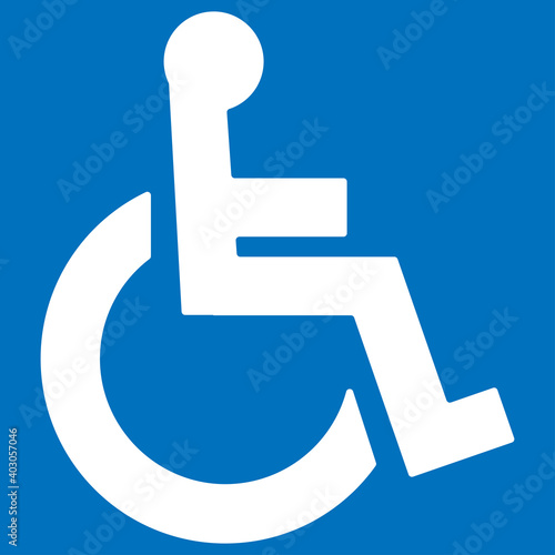 Wheelchair accessible vector icon