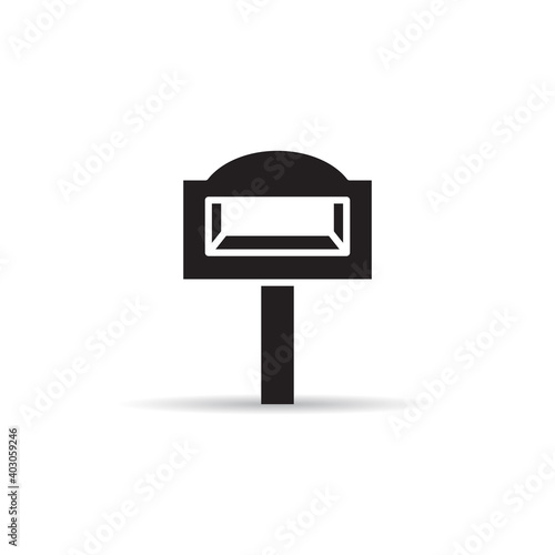 mailbox. postbox icon vector