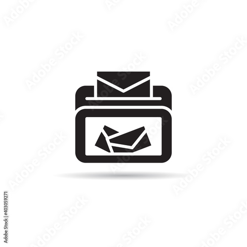 mailbox. postbox icon vector